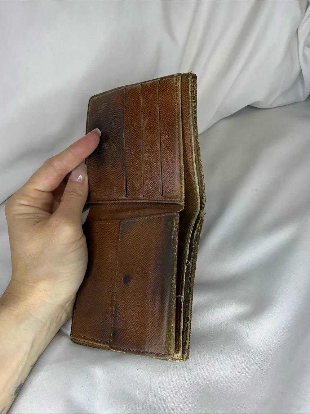 Louis Vuitton Monogram Bifold Wallet in Dark Brown and Tan - Picture 4 of 7